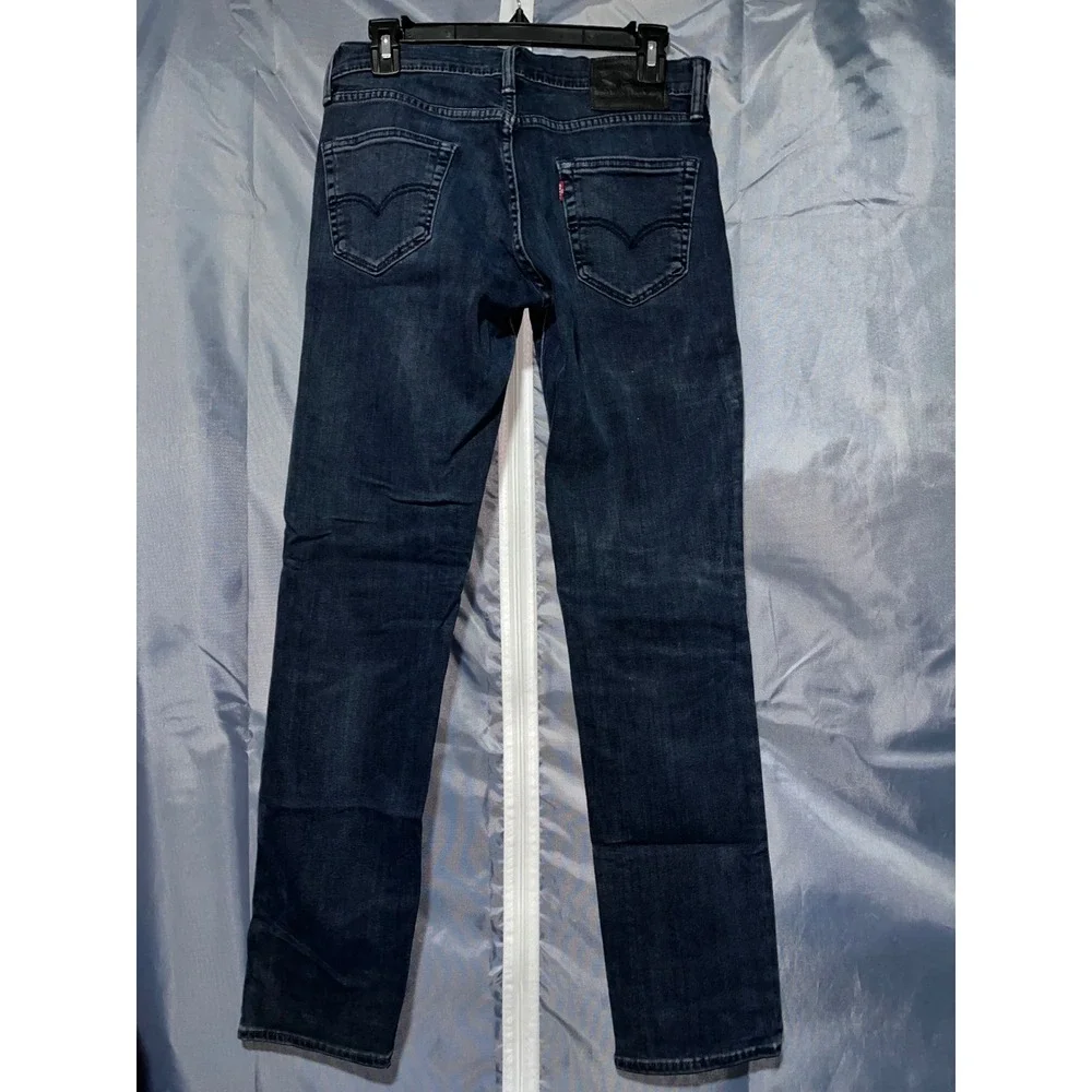 Levis 511 Mens Slim Fit Jeans Dark Wash Stretch Denim Size 30x32